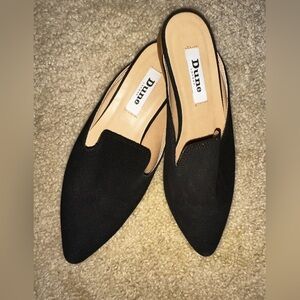 Dune London Black Women's Slip-On flats Shoes 37 office contemporary minimalist
